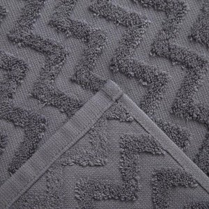 Полотенце махровое LoveLife Zig-Zag 50*90 см, цв. серый,100% хл, 360 гр/м2