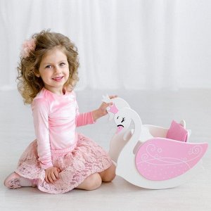 Игрушка детская «Изящный лебедь» 2в1 (стул для кормления с качалкой), коллекции «Shining Crown»