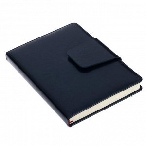 Ежедневник недатированный А5, 160 листов Prestige, обложка искусственная кожа, клапан, синий