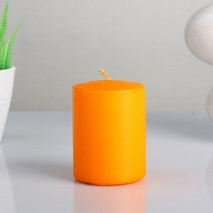 Свеча- цилиндр "CITRUS PLEASURE ", ароматизированная, парафин, 6-8 см