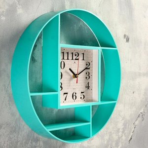 Часы настенные, серия: Интерьер, "Маганса", бирюза, 35 см в ассортименте