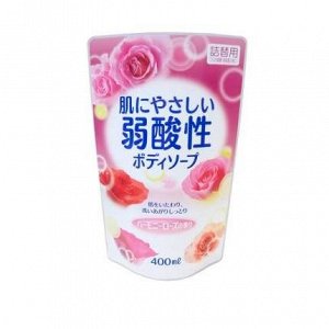 JP/ Rocket Soap Гель для душа Роза, 340мл/ПЭТ