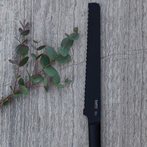 Нож для хлеба Ron, цвет черный, 23 см