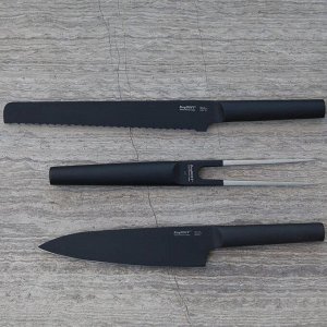 Нож для хлеба Ron, цвет черный, 23 см