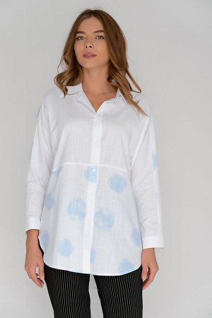 Рубашка  (белый/голубой) Б11-167
