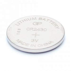 Батарейка GP Lithium, CR2430, литиевая, 1 шт., в блистере, CR2430-8C1