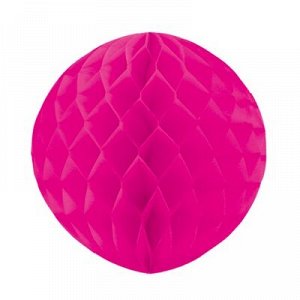 Шар бумажный ярко-розовый 30см/G
