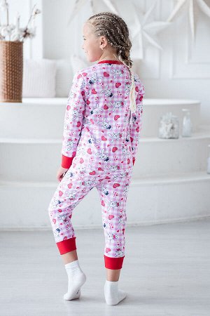 Пижама детская из кулирки Чудо розовый