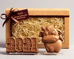 Фигурки 2в1 «2021 узорная + Бычок 1»