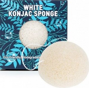 Trimay Очищающий спонж конняку White Konjac Sponge