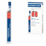 Грифели запасные 0,5 мм, HB, STAEDTLER (Германия), КОМПЛЕКТ 12 шт., &quot;Mars micro&quot;, 250 05-HB