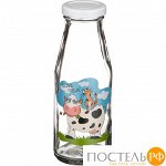 БУТЫЛКА С КРЫШКОЙ &quot; LOVE MILK&quot; 250 MЛ.БЕЗ УПАКОВКИ (КОР=24ШТ.)