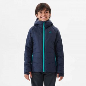 Куртка для походов для детей 7–15 лет гибридная синяя