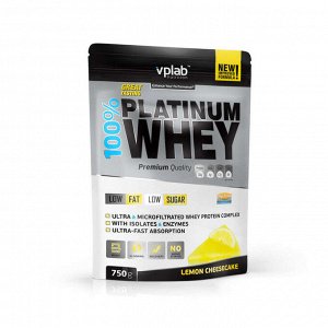 Протеин 100% Платинум Вей / 750г / лимонный чизкейк VPLAB