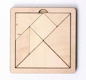 Игра головоломка деревянная Танграм (малая)15