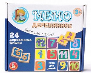 Настольная игра Десятое королевство MEMO деревянная Веселые числа1