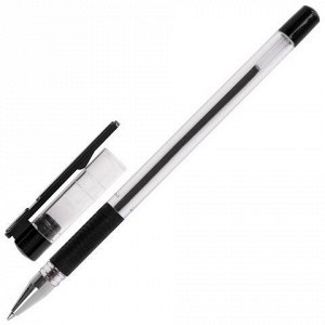 Ручка шариковая с грипом BRAUBERG "X-Writer", ЧЕРНАЯ, узел 0,7 мм, линия письма 0,35 мм