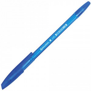 Ручка шариковая BRAUBERG X-333 TONE, СИНЯЯ, корпус тонированный, узел 0,7мм, линия 0,35мм, 142828