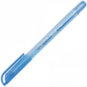Ручка шариковая масляная BRAUBERG "OIL PEN TONE", СИНЯЯ, корпус тонированный, пишущий узел 0,7 мм, линия 0,35 мм, 142710