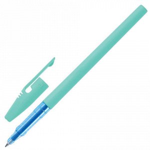 Ручка шариковая STABILO &quot;Liner Pastel&quot;, СИНЯЯ, корпус бирюзовый, узел 0,7 мм, линия письма 0,3 мм, 808FP1041-1