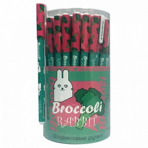 Ручка шариковая CENTRUM "Rabbit. Broccoli", СИНЯЯ, корпус с печатью, узел 0,7 мм, 83990