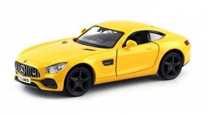 554988-YL Машинка металлическая Uni-Fortune RMZ City 1:32 Mercedes-Benz GT S AMG 2018 (цвет желтый)