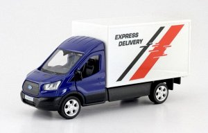 554042-BLU Машинка металлическая Uni-Fortune RMZ City 1:43 Ford Transit Chassis Cab 2018 (цвет синий)