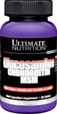 Глюкозамин Хондроитин и МСМ Glucosamine & Chondroitin & MSM Ultimate Nutrition 90 таб.