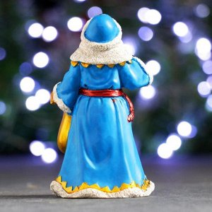 Фигура "Дед Мороз в синей шубе" 8х6х12см