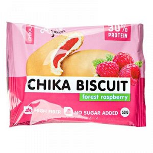 Печенье Chikalab протеиновое CHIKA BISCUIT forest raspberry 50 г 1 уп.х 9 шт.
