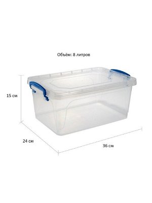 Контейнер ElfPlast Fresh Box, прозрачный, 8 л