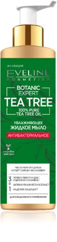 EVELINE BOTANIC EXPERT 250мл Увлажняющее жидкое мыло антибактериальное Чайное дерево 3в1 (*12)