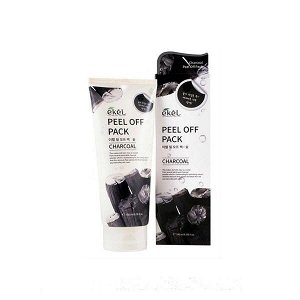 «Ekel» Natural Clean Peeling Gel Charcoal Мягкий пилинг-гель для лица с бамбуковым углем, 180 мл