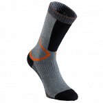 Носки для катания на роликах серо-оранжевые мужские FIT OXELO