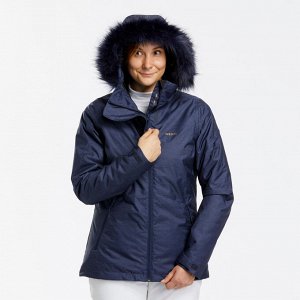Куртка лыжная женская темно-синяя 180 wedze