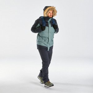 Куртка легкая теплая водонепроницаемая для зимних походов мужская SH500 X-WARM. QUECHUA
