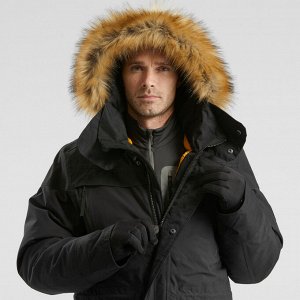 Куртка теплая водонепроницаемая для зимних походов мужская SH500 U-WARM. QUECHUA