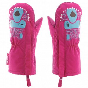 Варежки для катания на лыжах/санках для малышей WARM розовые LUGIK