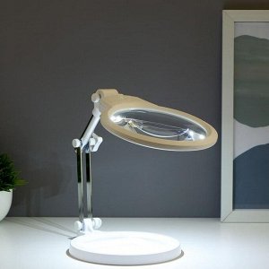 Лампа-лупа для творчества LEDх2 от 3ААА белый 24,5х22х15,5 см