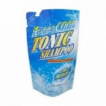 JP/ Rocket Soap Tonic Shampoo Refill Шампунь для волос Охлаждающий (сменный блок), 400мл/ПЭТ