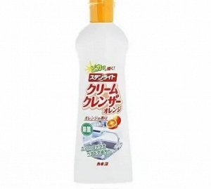 JP/ Kaneyo Soap Stainlight Cream Cleanser Orange Чистящее средство-крем для кухни, с ароматом апельсина, 400гр