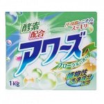JP/ Rocket Soap Enzyme Blend Awa&#039;s Floral Стиральный порошок Цветочный аромат, 1кг