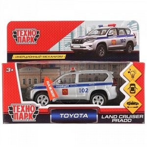 Машина металл. "Технопарк" Toyota Prado Полиция,12 см , кор. 7*18*13 см
