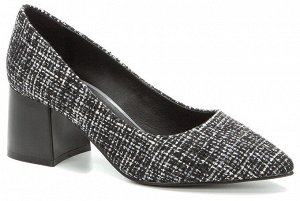 908014/01-03 черный/белый текстиль женские туфли