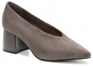 908014/03-06 т.серый иск.замша женские туфли