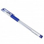 ClipStudio Ручка гелевая синяя, с резиновым держателем, 14,9см, наконечник 0,5мм