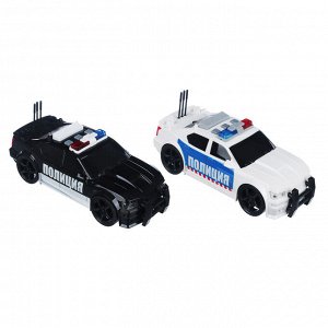 ИГРОЛЕНД Полицейский патруль, ABS, 3хLR44, свет, звук, инерция, 23,5х11х15,5см, 2 дизайна