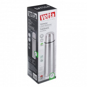 VETTA Термос 0,50л "Буллет" для напитков, серебристый, нержавеющая сталь
