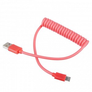 FORZA Кабель для зарядки Спираль Micro USB, 1м, 1.5А, пакет