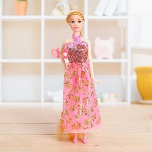 Кукла модель шарнирная «Лида» в платье, МИКС